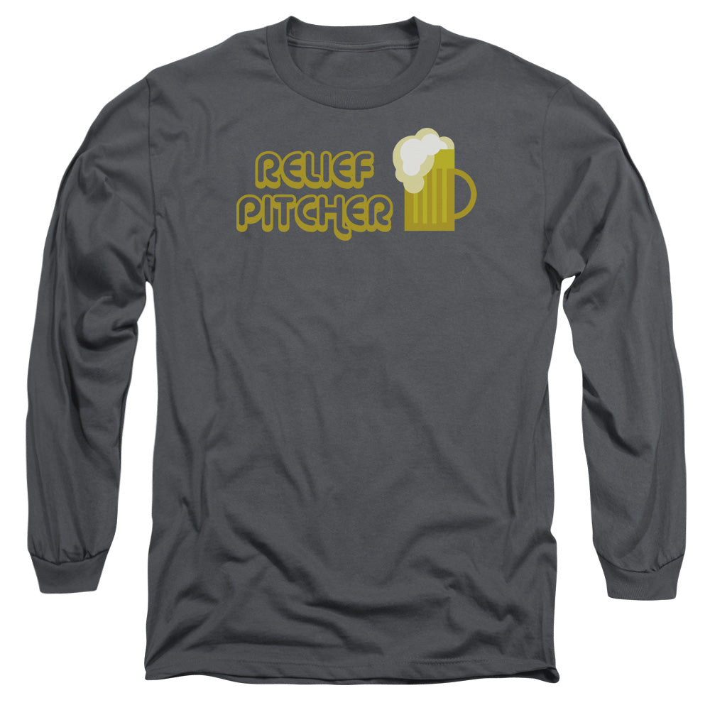 Relief Pitcher - Long Sleeve Adult 18 - 1 - Charcoal T-shirt
