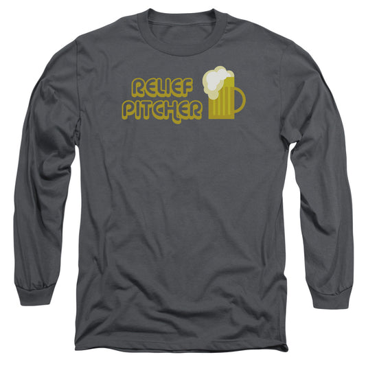 Relief Pitcher - Long Sleeve Adult 18 - 1 - Charcoal T-shirt