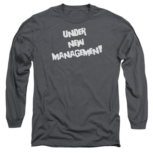 New Management - Long Sleeve Adult 18 - 1 - Charcoal T-shirt