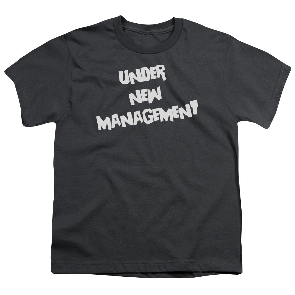 New Management - Short Sleeve Youth 18 - 1 - Charcoal T-shirt