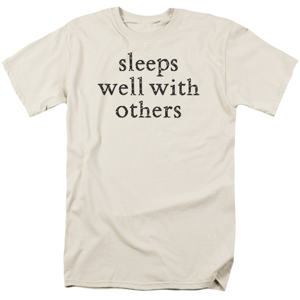 Sleeps Well - Short Sleeve Adult 18 - 1 - Cream T-shirt