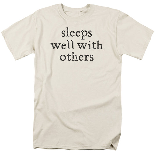 Sleeps Well - Short Sleeve Adult 18 - 1 - Cream T-shirt