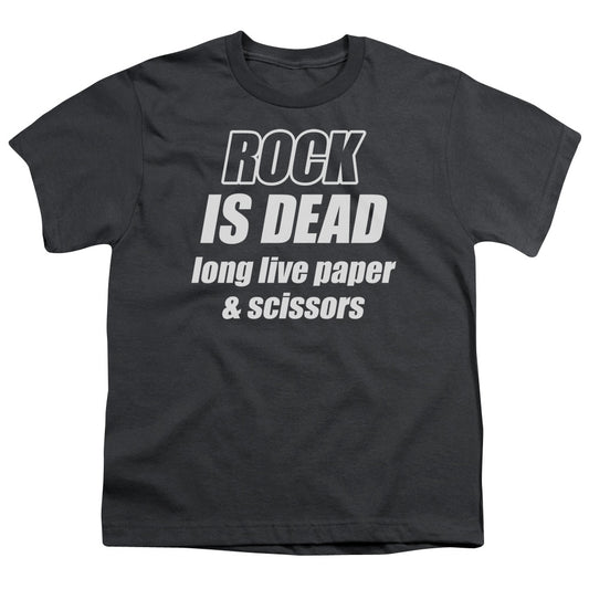 Rock Is Dead - Short Sleeve Youth 18 - 1 - Charcoal T-shirt