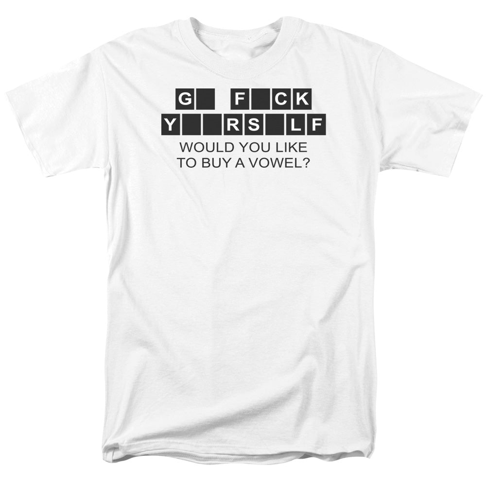 Buy A Vowel - Short Sleeve Adult 18 - 1 - White T-shirt