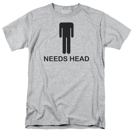 Needs Head - Short Sleeve Adult 18 - 1 - Athletic Heather T-shirt