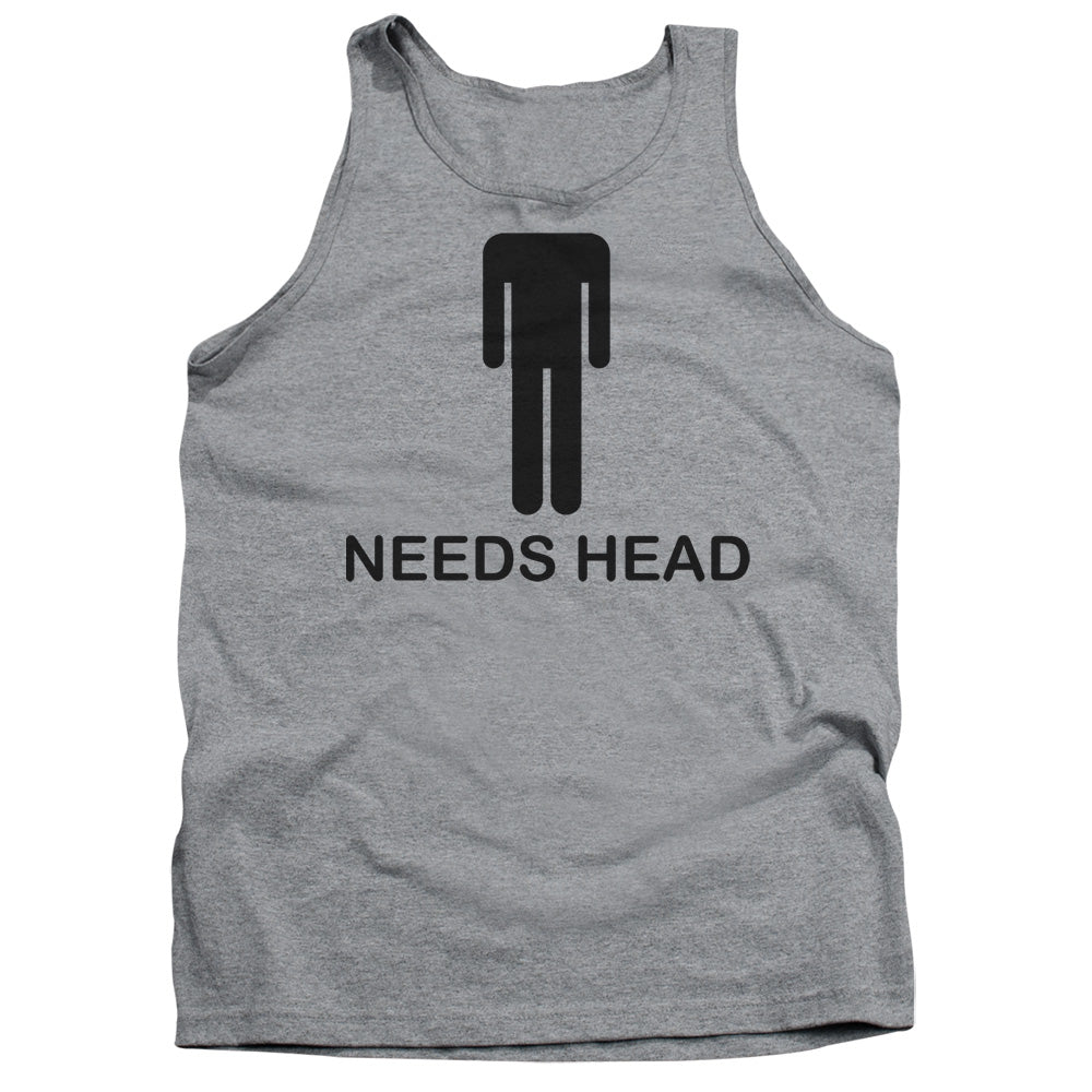 Needs Head - Adult Tank - Athletic Heather