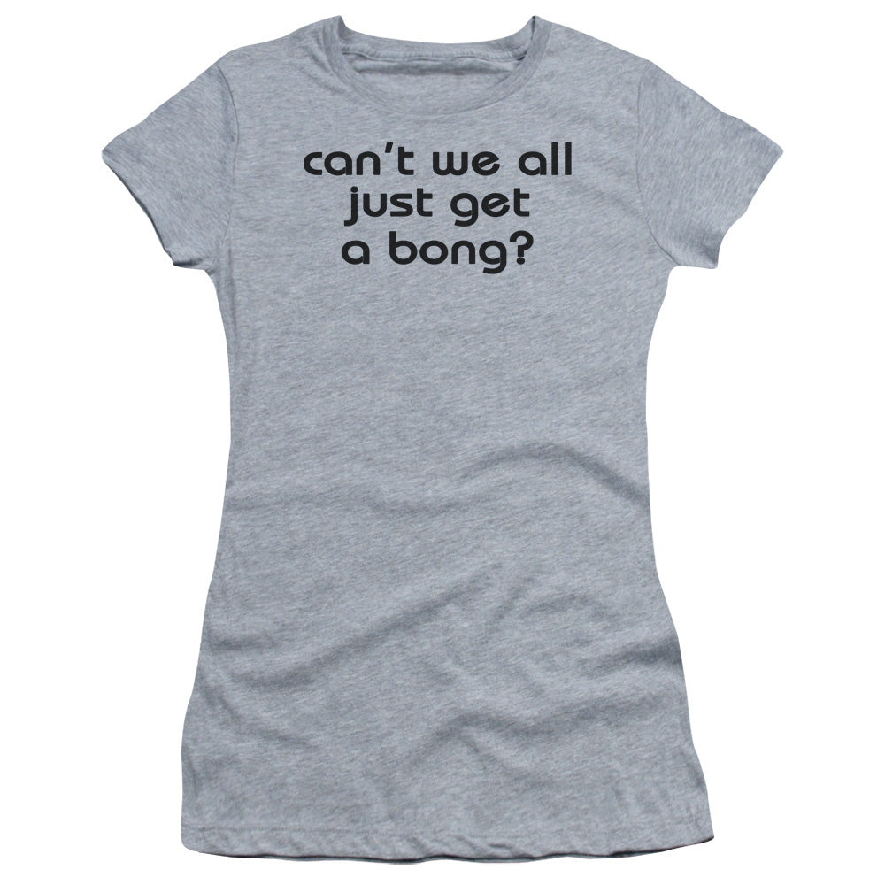 Get A Bong - Short Sleeve Junior Sheer - Athletic Heather T-shirt