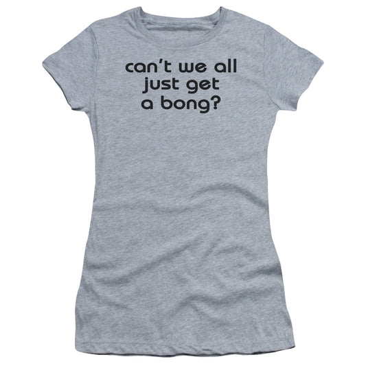 Get A Bong - Short Sleeve Junior Sheer - Athletic Heather T-shirt