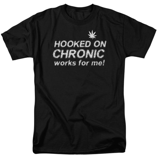 Hooked On Chronic - Short Sleeve Adult 18 - 1 - Black T-shirt
