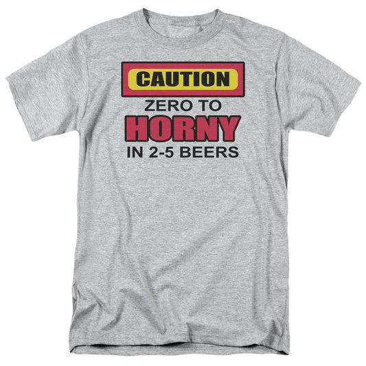 Zero To Horny - Short Sleeve Adult 18 - 1 - Athletic Heather T-shirt