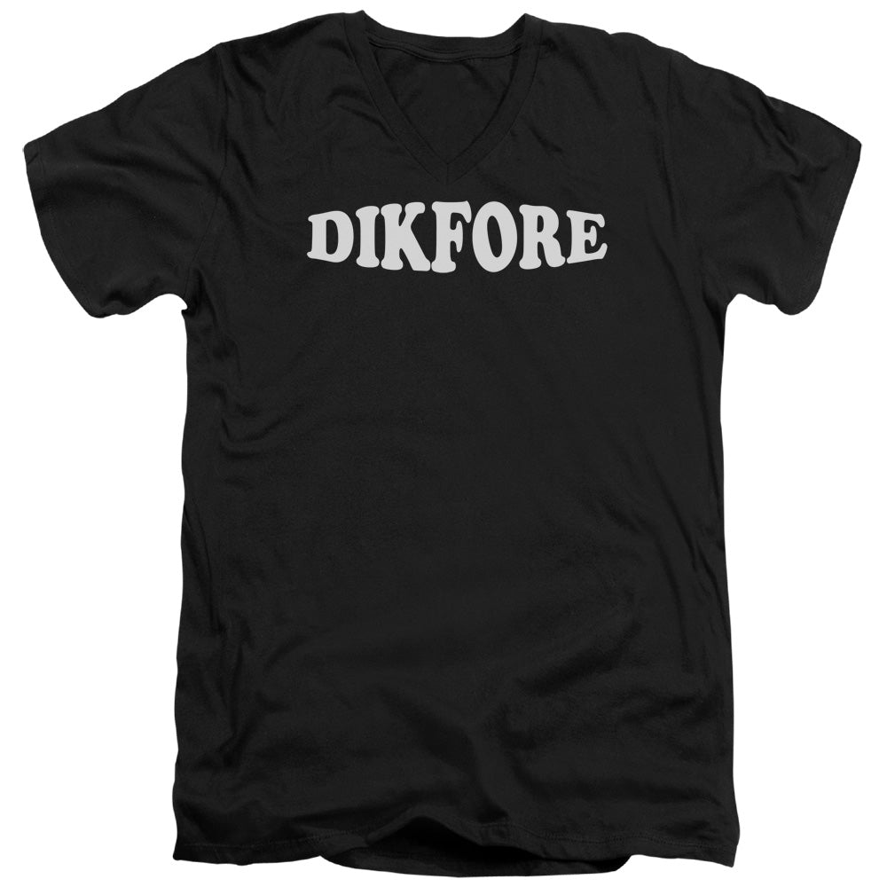 Whats A Dick For - Short Sleeve Adult V-neck - Black T-shirt