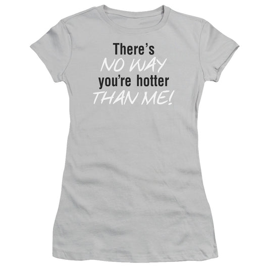 Theres No Way - Short Sleeve Junior Sheer - Silver T-shirt