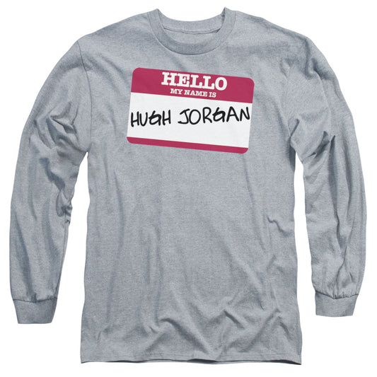 Hello Hugh Jorgan - Long Sleeve Adult 18 - 1 - Athletic Heather T-shirt