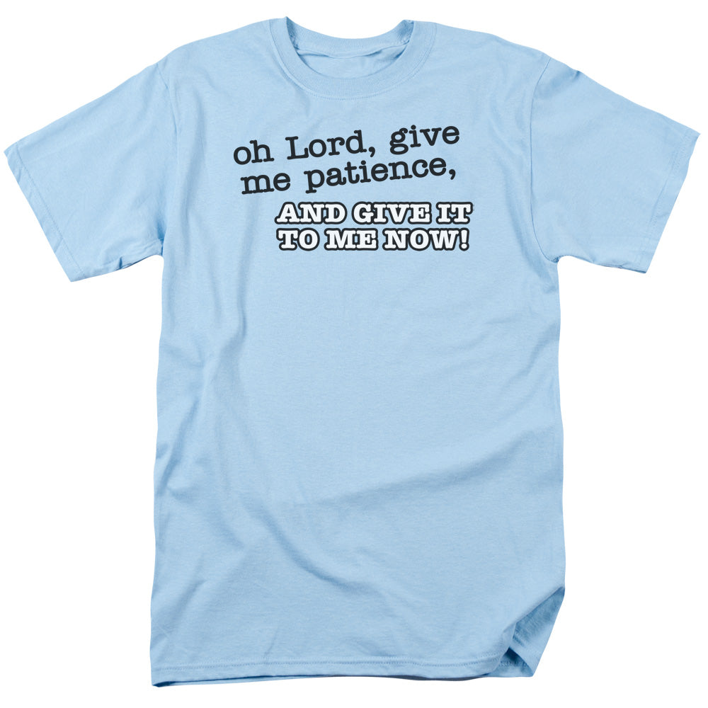 Oh Lord Patience - Short Sleeve Adult 18 - 1 - Light Blue T-shirt