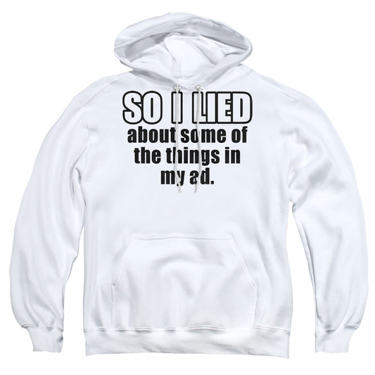 So I Lied - Adult Pull-over Hoodie - White