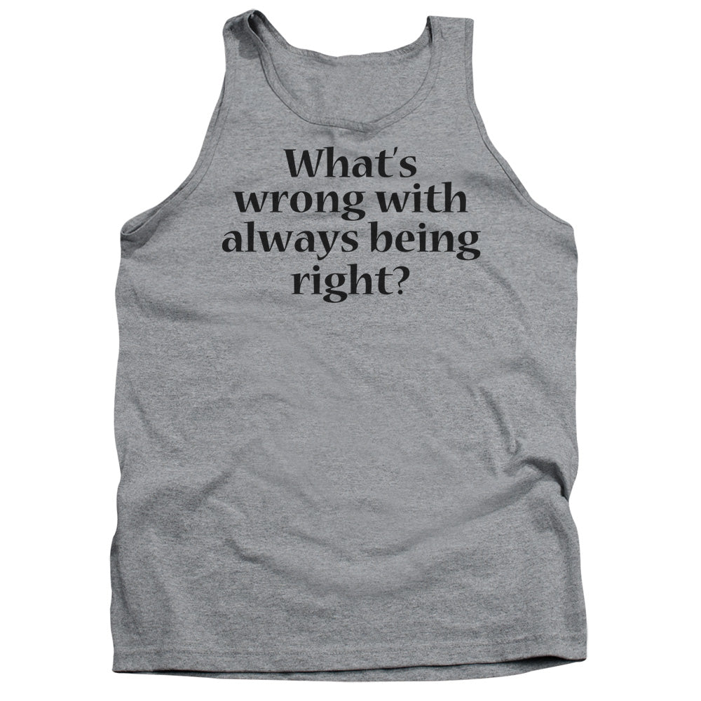 Whats Wrong - Adult Tank - Athletic Heather