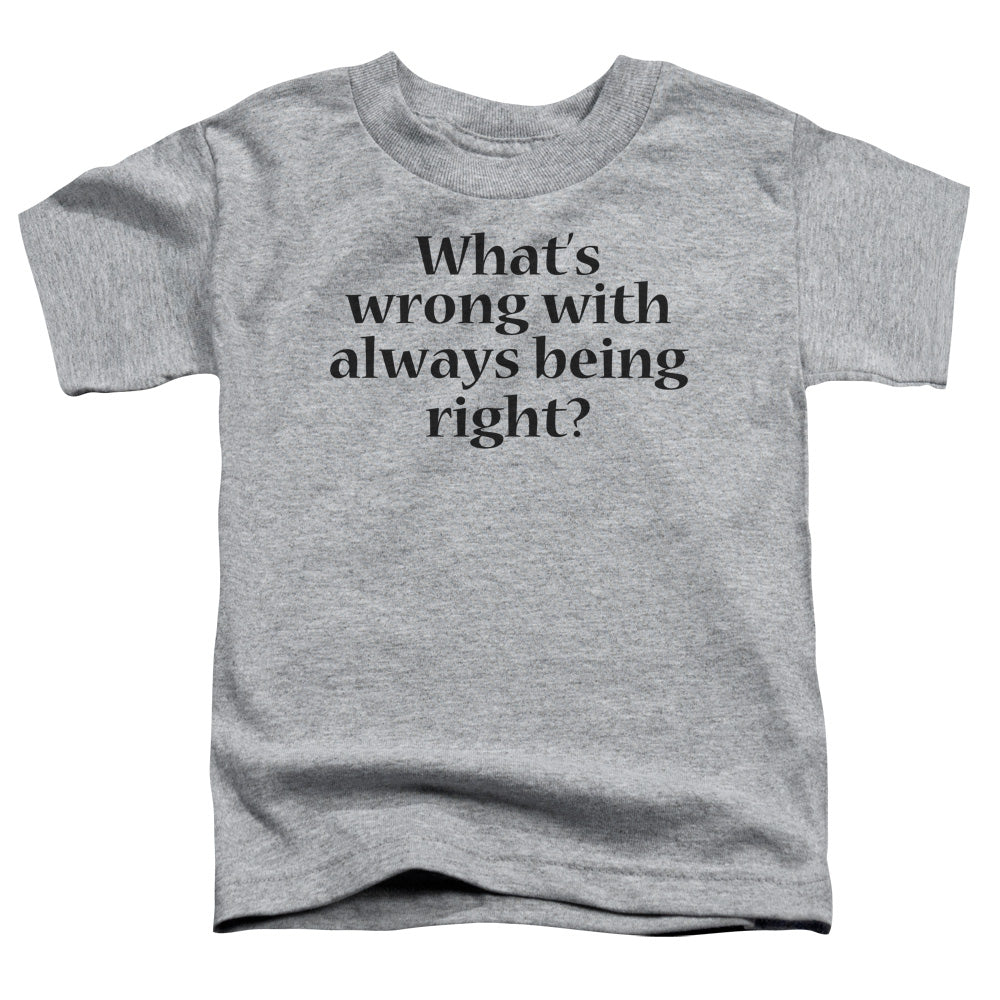 Whats Wrong - Short Sleeve Toddler Tee - Athletic Heather T-shirt