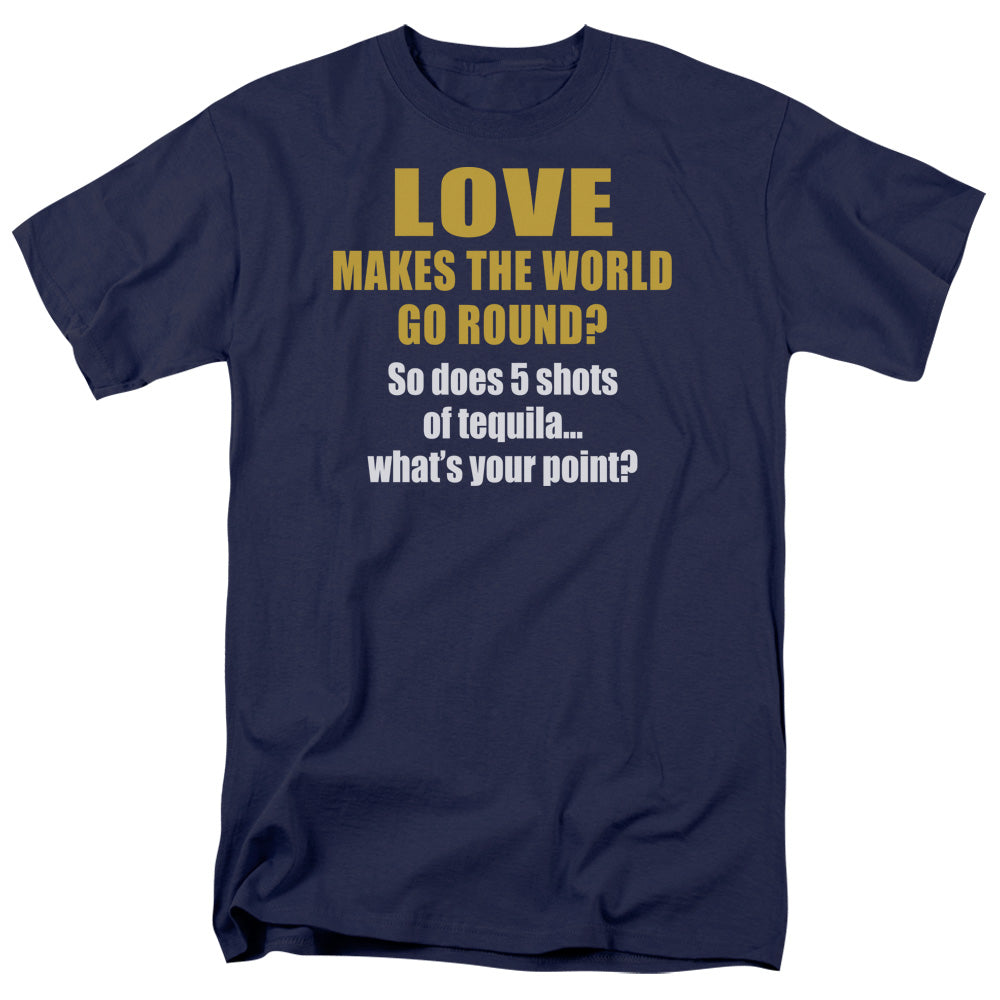 World Go Round - Short Sleeve Adult 18 - 1 - Navy T-shirt