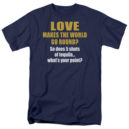 World Go Round - Short Sleeve Adult 18 - 1 - Navy T-shirt