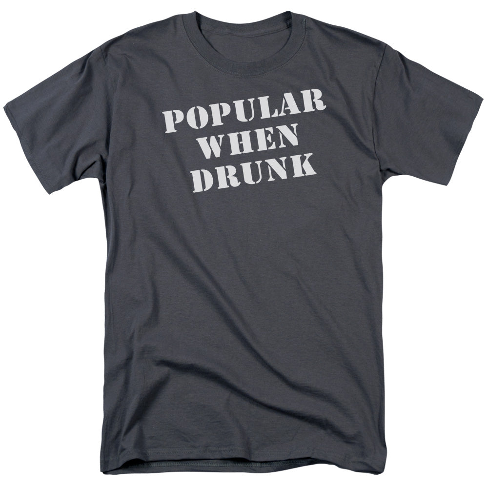 Popular When Drunk - Short Sleeve Adult 18 - 1 - Charcoal T-shirt
