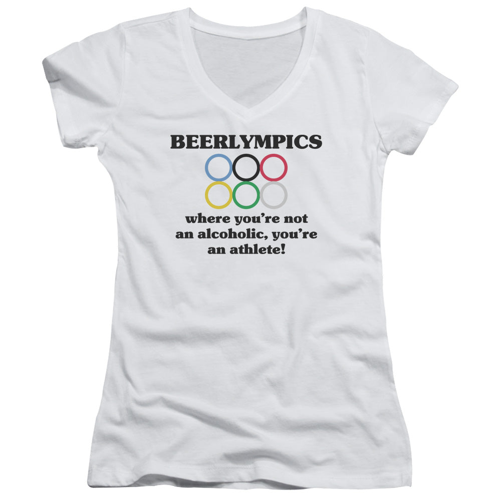 Beerlympics - Junior V-neck - White