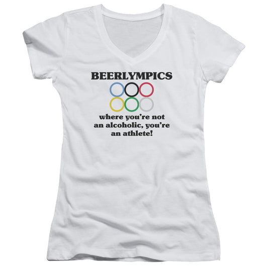 Beerlympics - Junior V-neck - White
