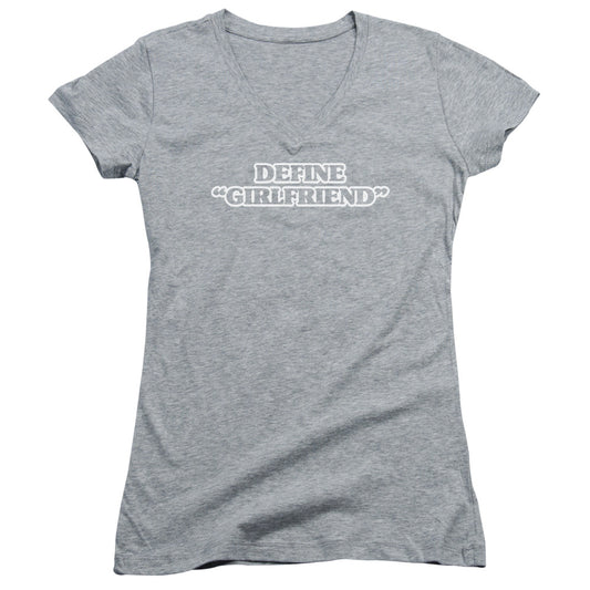 Define Girlfriend-junior V-neck - Black