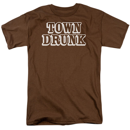 TOWN DRUNK -   ADULT 18/1 - COFFEE T-Shirt