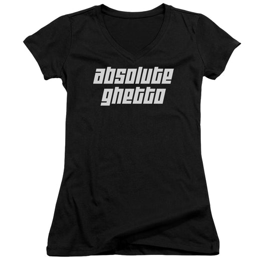 Absolute Ghetto-junior V-neck - Black