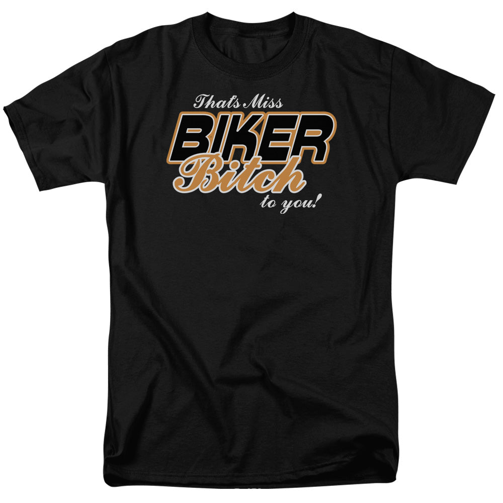 Mrs Biker Bitch - Short Sleeve Adult 18 - 1 - Black T-shirt