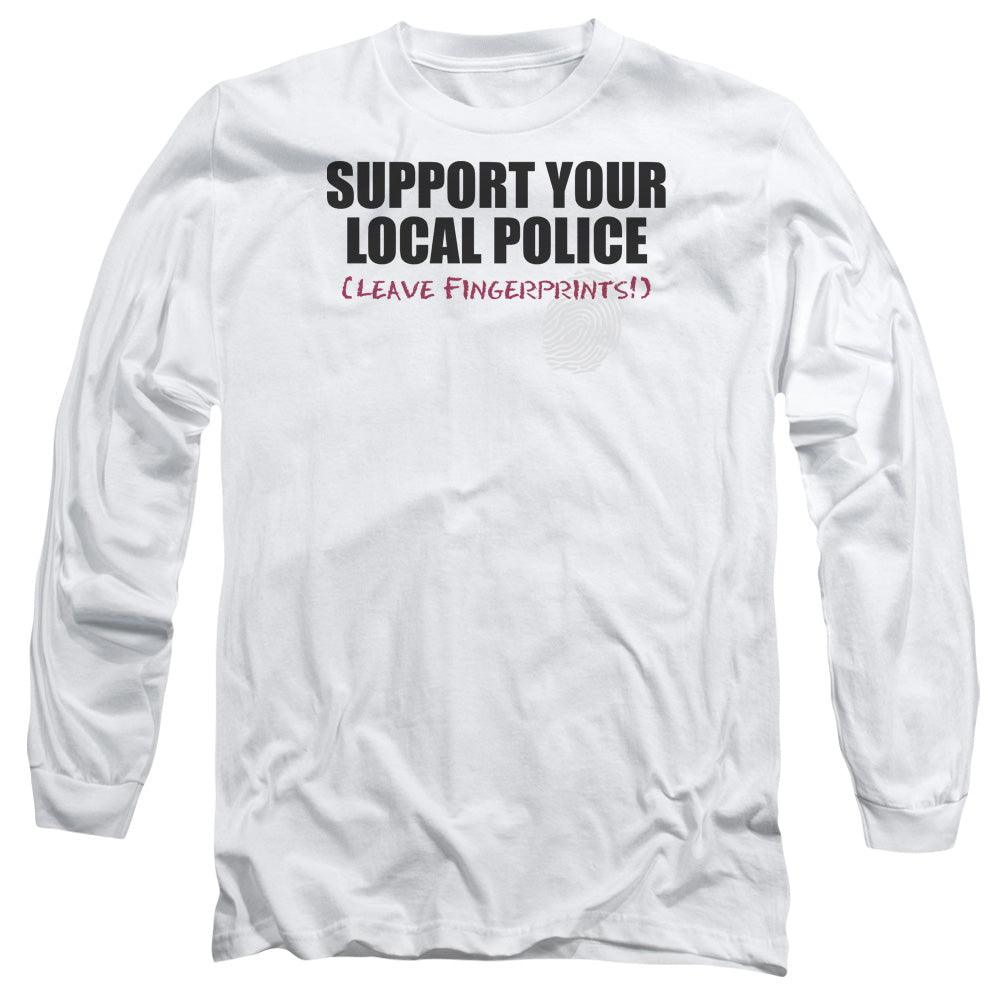 Support Local Police - Long Sleeve Adult 18 - 1 - White T-shirt
