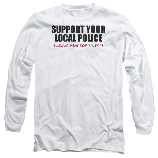 Support Local Police - Long Sleeve Adult 18 - 1 - White T-shirt