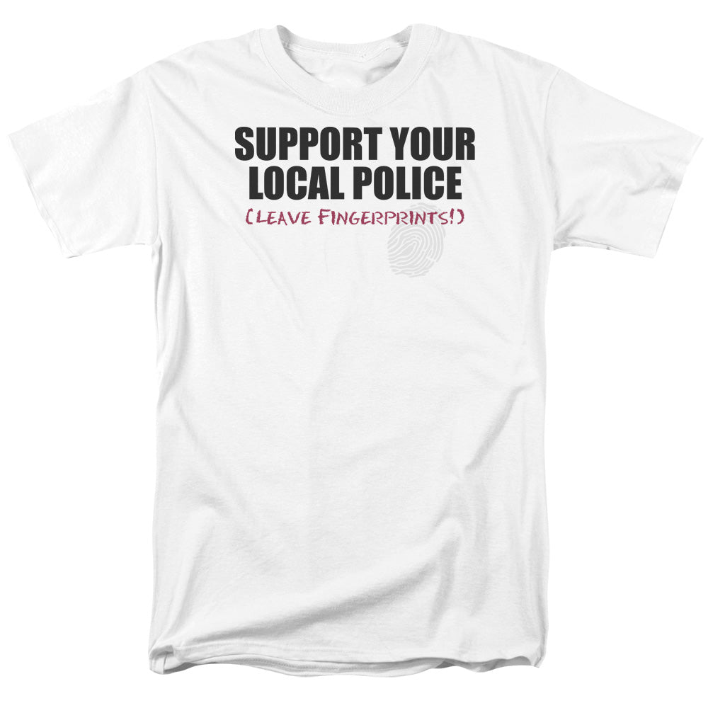 Support Local Police - Short Sleeve Adult 18 - 1 - White T-shirt