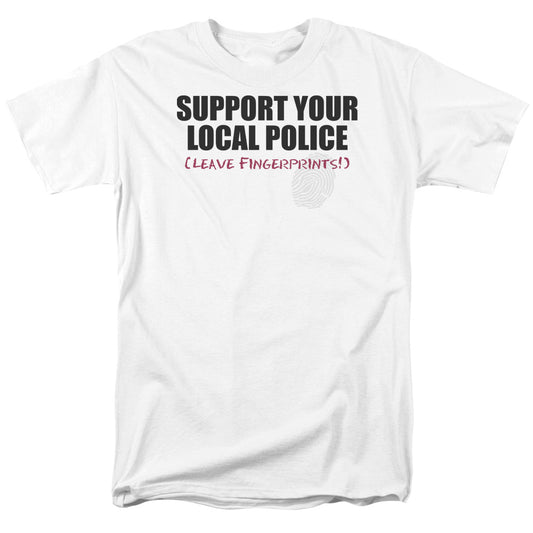 Support Local Police - Short Sleeve Adult 18 - 1 - White T-shirt