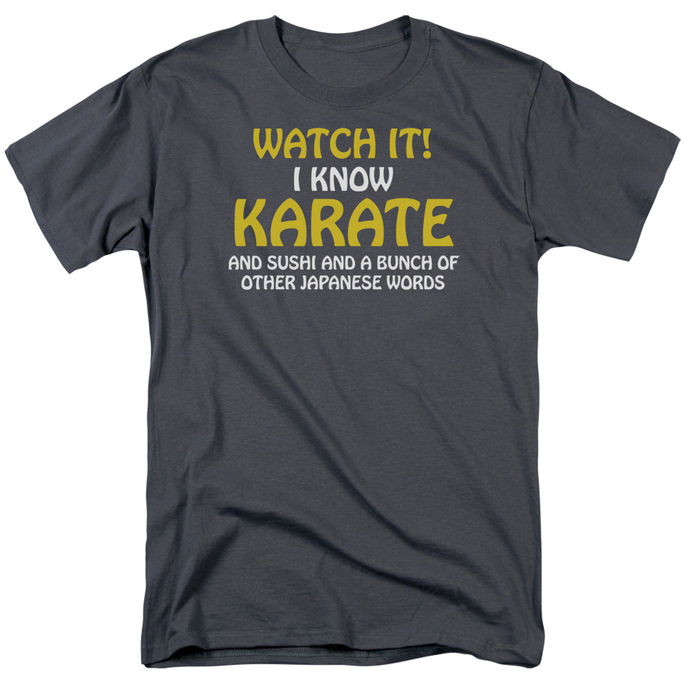 I Know Karate - Short Sleeve Adult 18 - 1 - Charcoal T-shirt