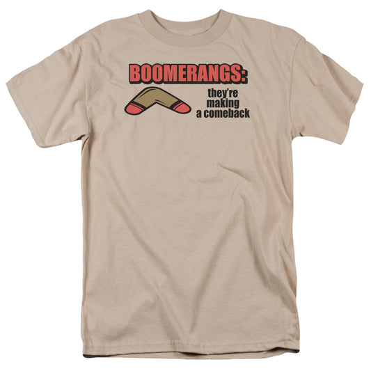 Boomerangs - Short Sleeve Adult 18 - 1 - Sand T-shirt