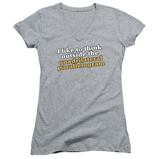 Quadrilaterial - Junior V-neck - Athletic Heather