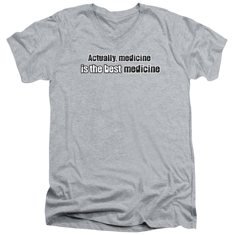 Medicine - Short Sleeve Adult V-neck - Athletic Heather T-shirt