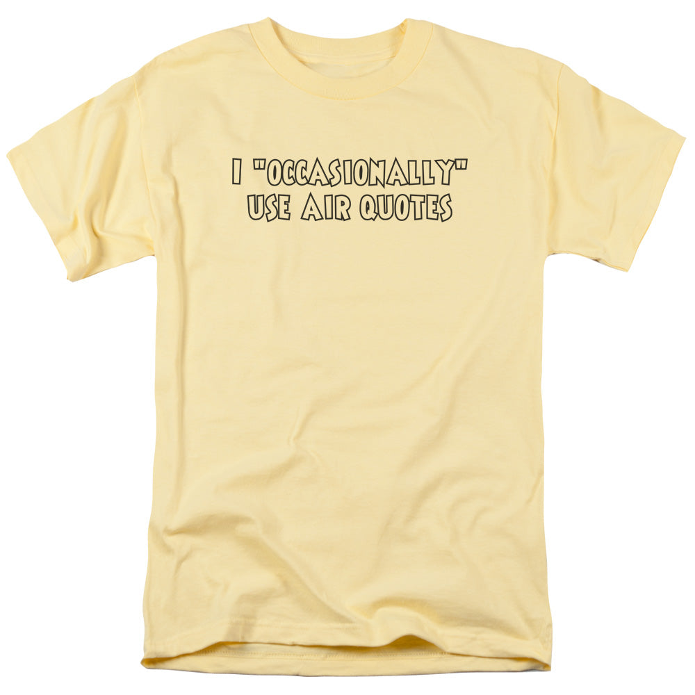 Air Quotes - Short Sleeve Adult 18 - 1 - Banana T-shirt