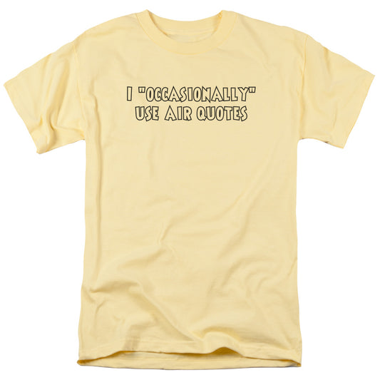 Air Quotes - Short Sleeve Adult 18 - 1 - Banana T-shirt