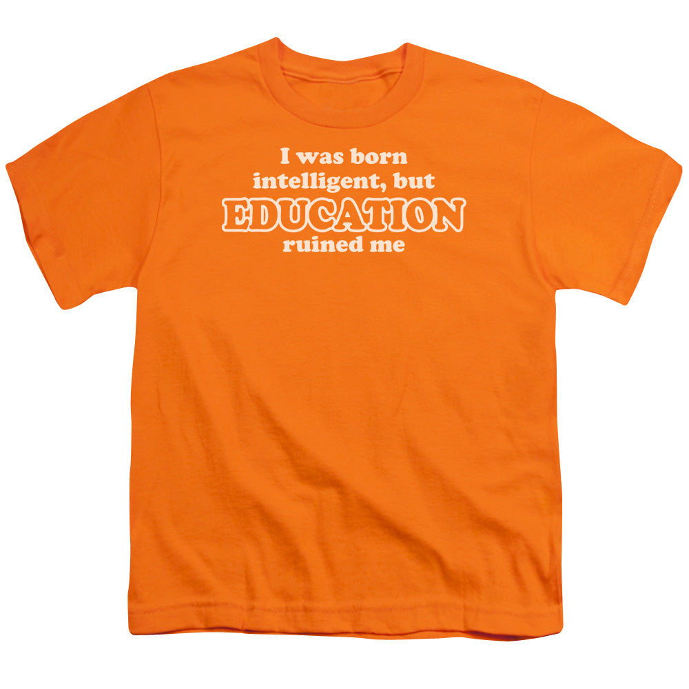 Born Intelligent - Short Sleeve Youth 18 - 1 - Orange T-shirt