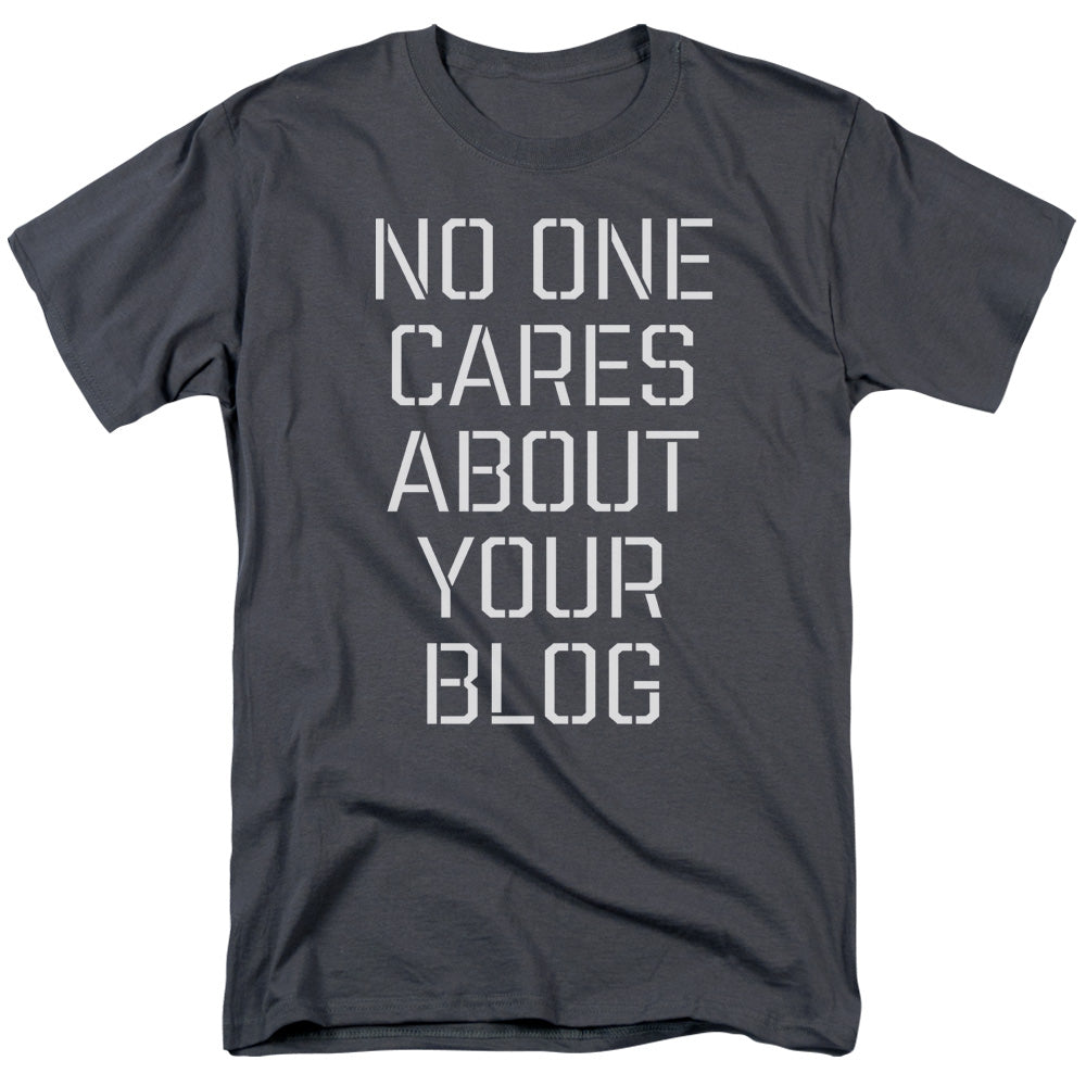 No One Cares - Short Sleeve Adult 18 - 1 - Charcoal T-shirt