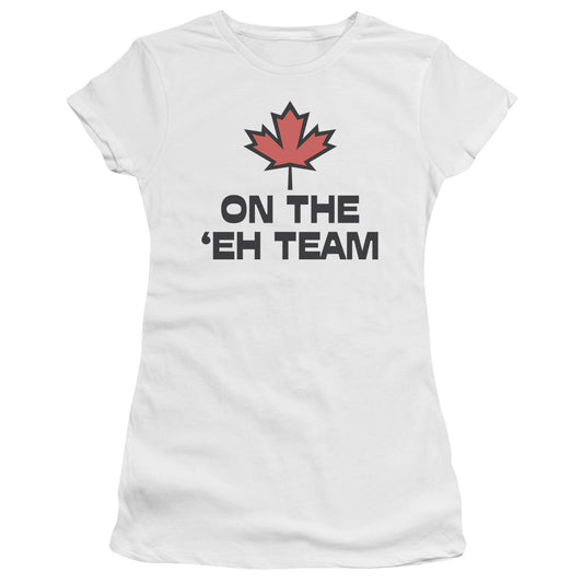 The Eh Team - Short Sleeve Junior Sheer - White T-shirt
