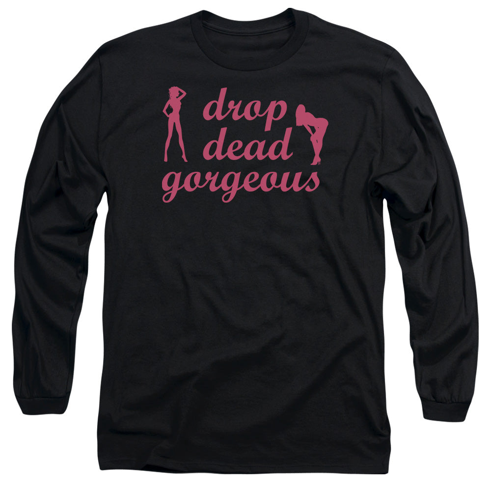 Drop Dead Gorgeous - Long Sleeve Adult 18 - 1 - Black T-shirt