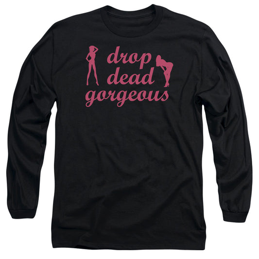 Drop Dead Gorgeous - Long Sleeve Adult 18 - 1 - Black T-shirt