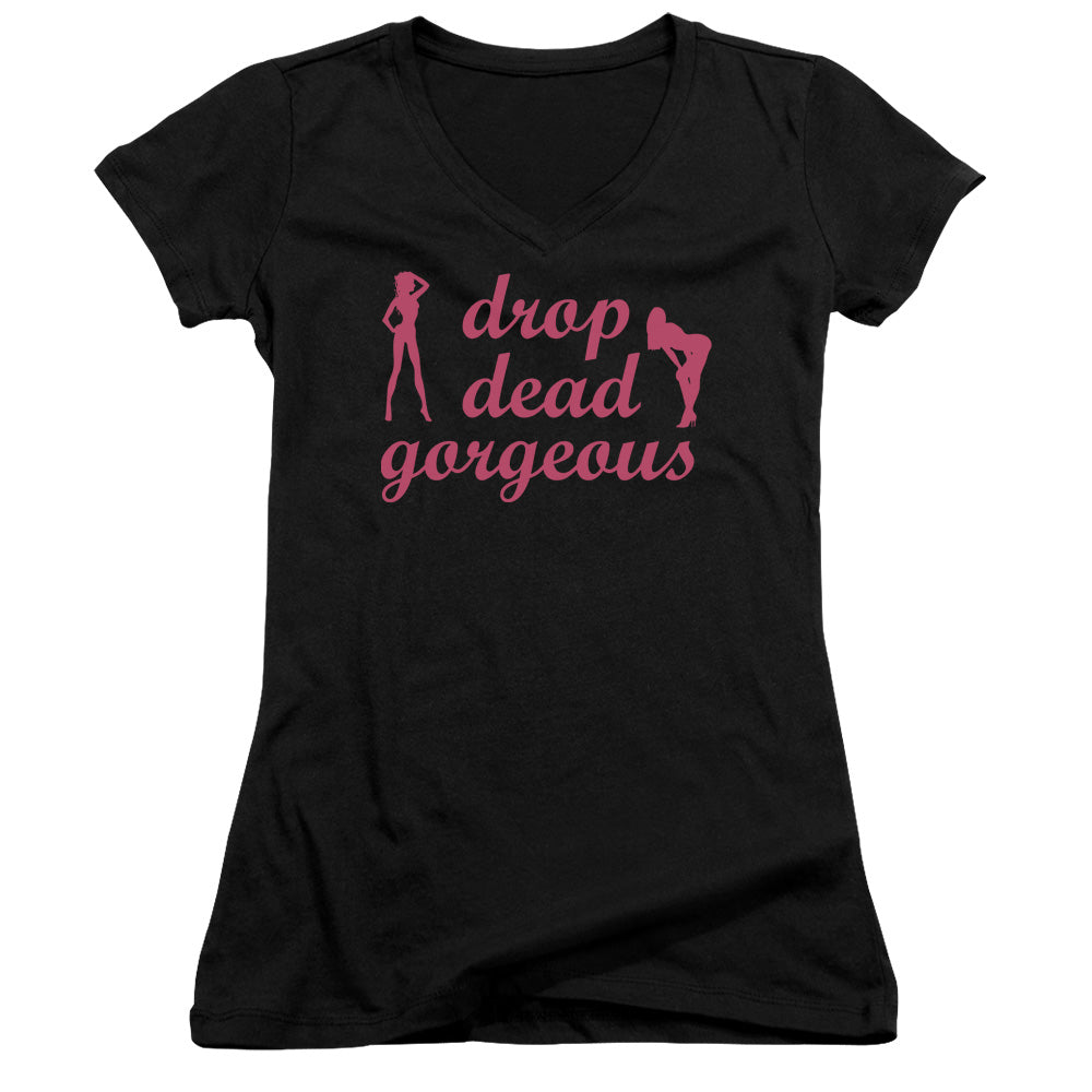 Drop Dead Gorgeous-junior V-neck - Black