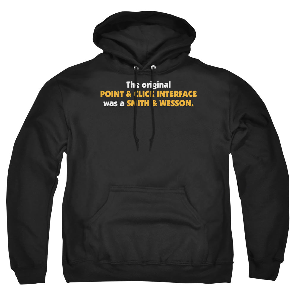 Point And Click Interface - Adult Pull-over Hoodie - Black
