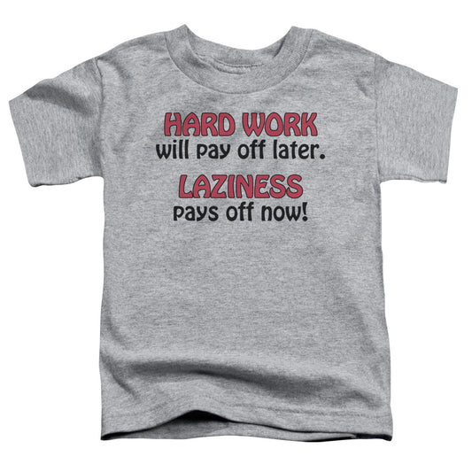 Laziness - Short Sleeve Toddler Tee - Athletic Heather T-shirt