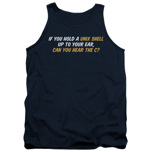 Unix Shell - Adult Tank - Navy