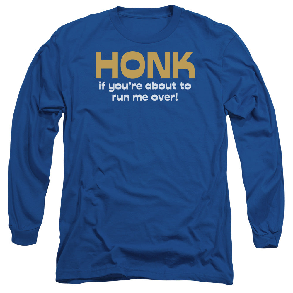 Run Me Over - Long Sleeve Adult 18 - 1 - Royal Blue T-shirt